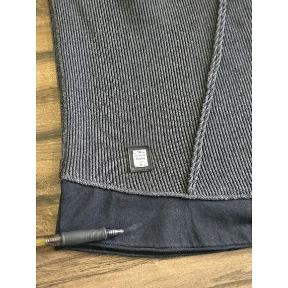 RedBridge Men Ripped Layers Longsleeve Sweatshirt Anthracite Size Medium Black - Picture 10 of 13